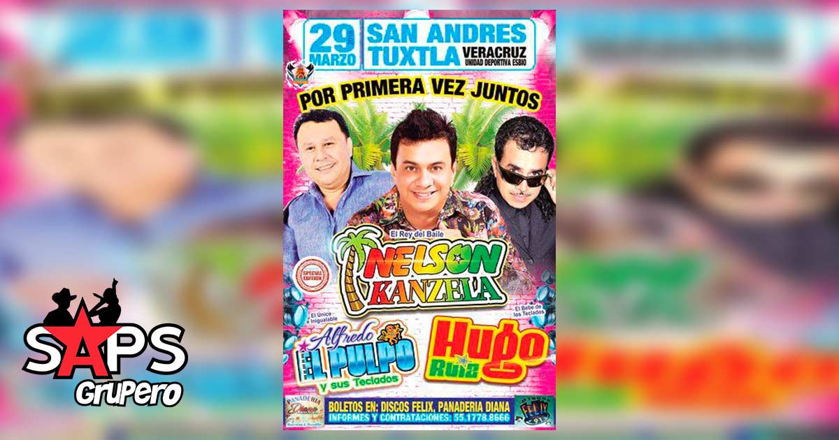 Tres grandes de la música tropical juntos en San Andrés Tuxtla, Veracruz