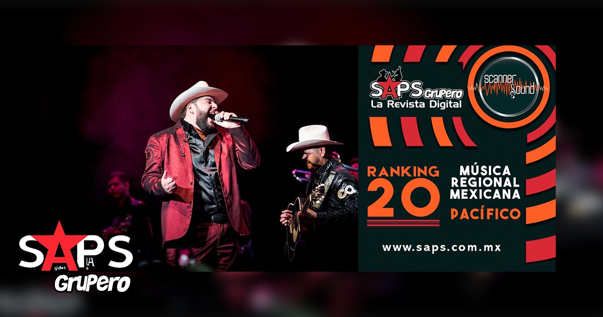 Top 20 de la Música Popular del Pacífico de México por Scanner Sound  del 25 de febrero al 03 de marzo de 2019