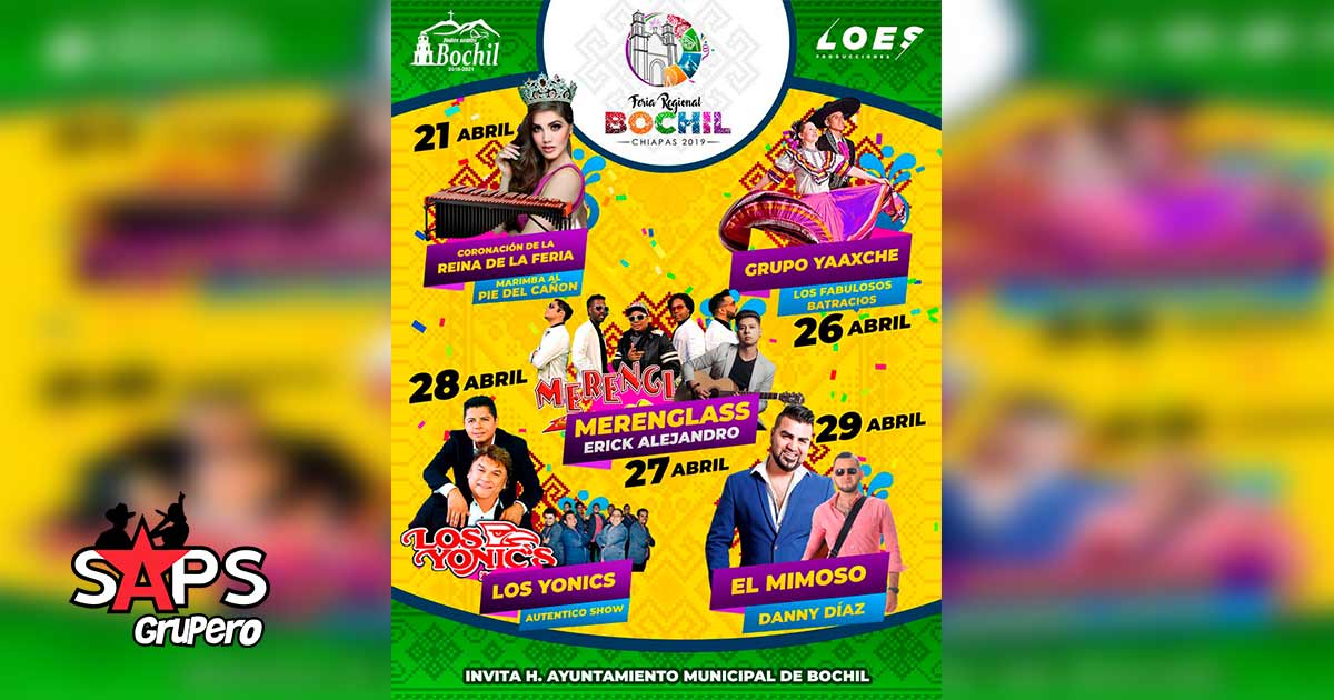 Feria Regional Bochil 2019 – Cartelera Oficial