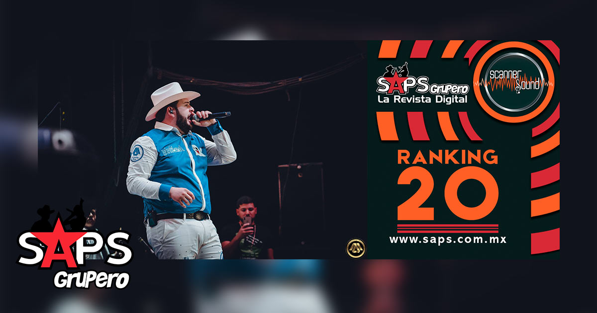 Top 20 de la Música Popular Mexicana en México por Scanner Sound del 22 al 28 de abril de 2019