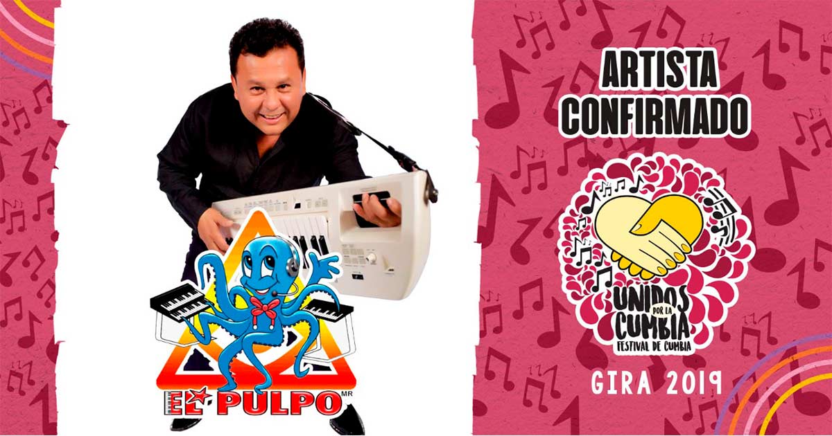 Alfredo El Pulpo y sus Teclados, confirmado al Festival Unidos Por La Cumbia en Veracruz