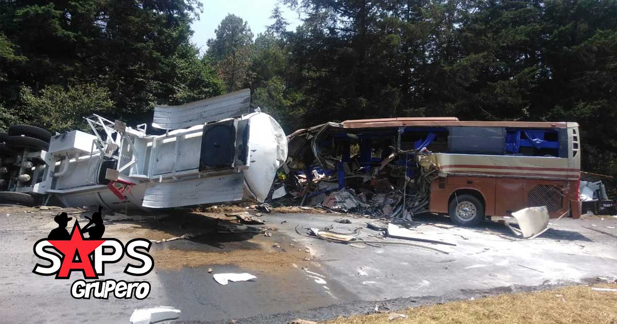 Autobús de staff de Marco Antonio Solís sufre grave accidente