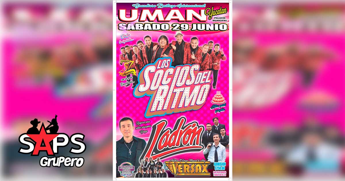 Los Socios del Ritmo se presentarán en Uman, Yucatán