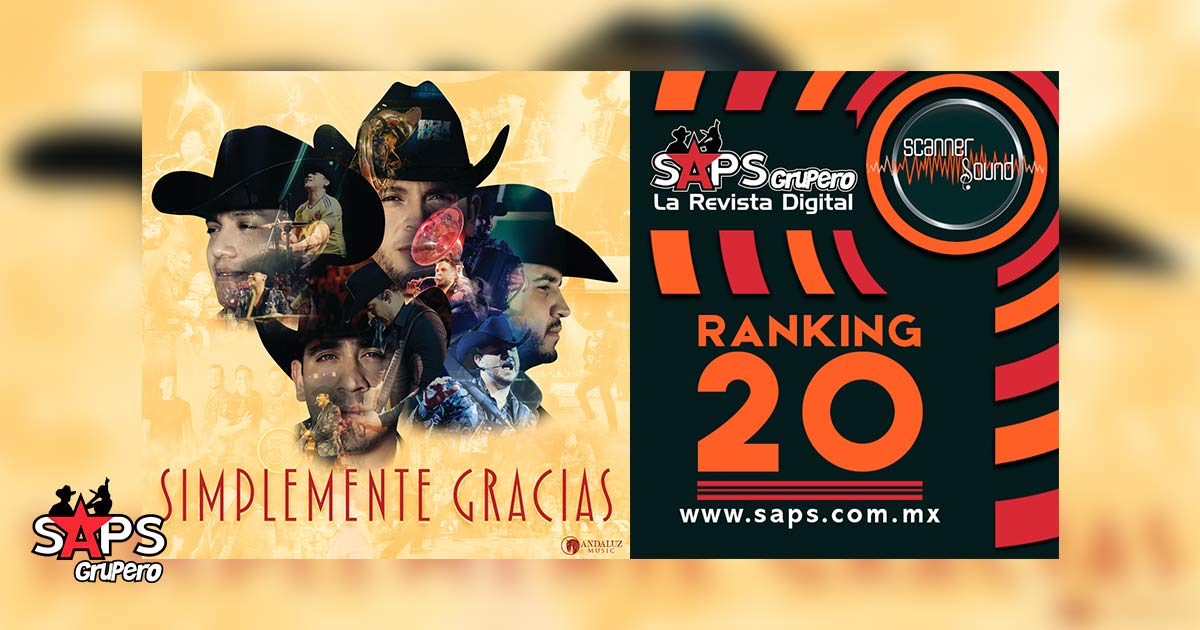 Top 20 de la Música Popular Mexicana en México por Scanner Sound del 27 de mayo al 02 de junio de 2019