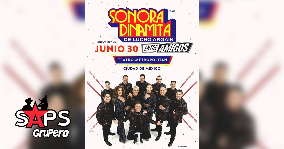 La Sonora Dinamita de Lucho Argain llega al Teatro Metropólitan el próximo 30 de junio