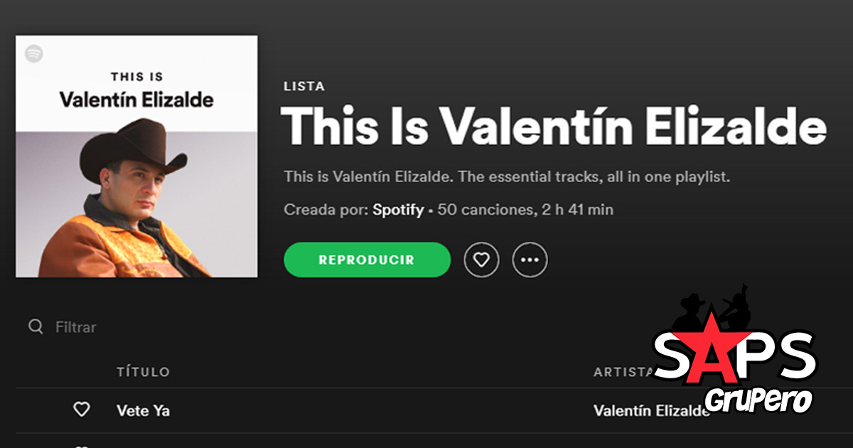 Valentín Elizalde más vivo que nunca en Spotify