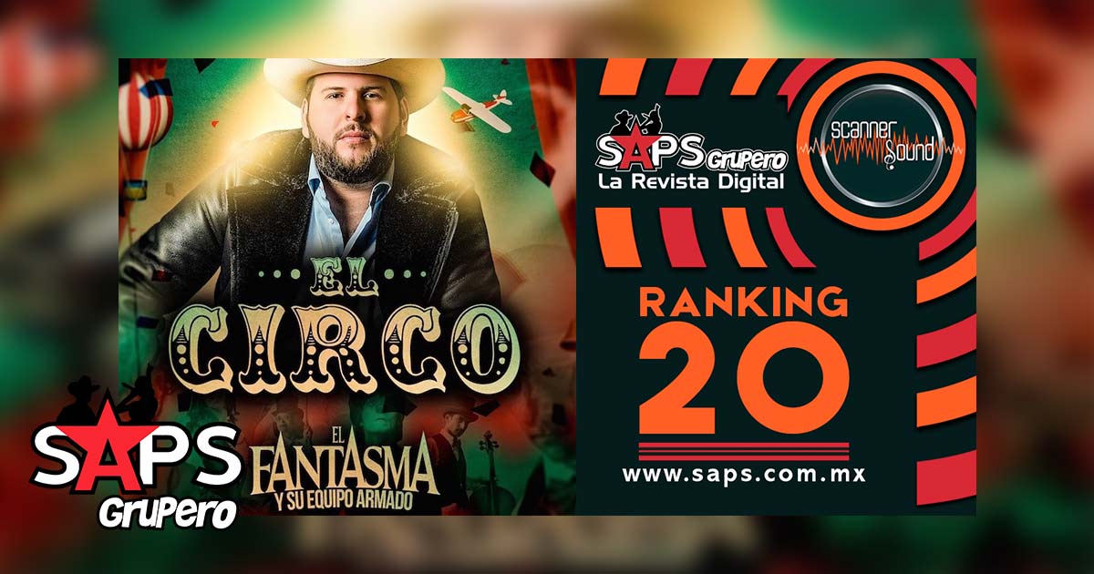 Top 20 de la Música Popular Mexicana en México por Scanner Sound del 05 al 11 de agosto de 2019