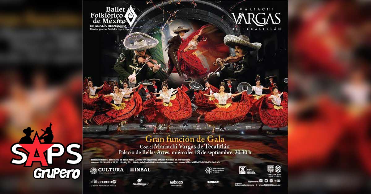Mariachi Vargas y el Ballet Folklórico de México juntos en el Palacio de Bellas Artes