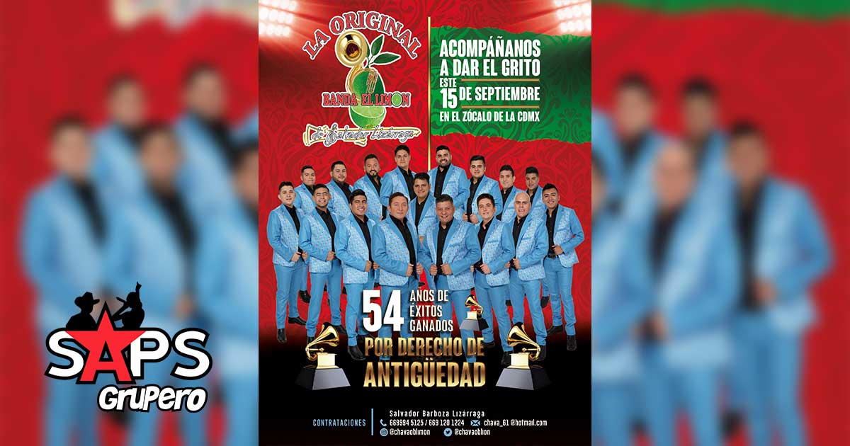 La Original Banda El Limón dará el grito en el Zócalo de la Ciudad de México