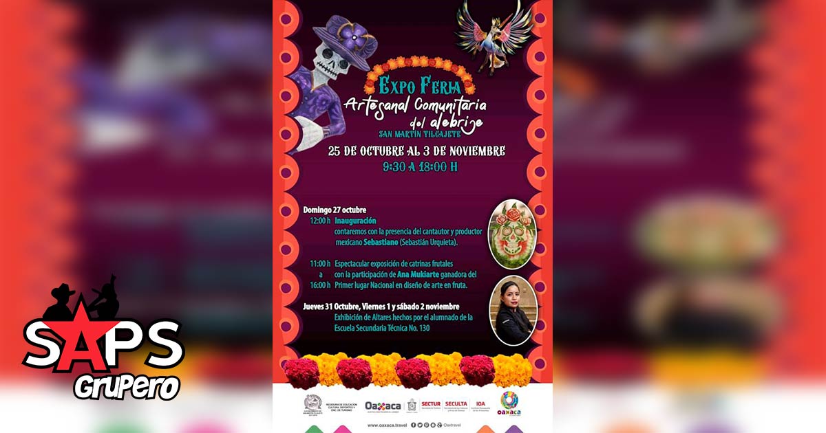 Expo Feria Artesanal Comunitaria del Alebrije San Martin Tilcajete 2019 – Cartelera Oficial