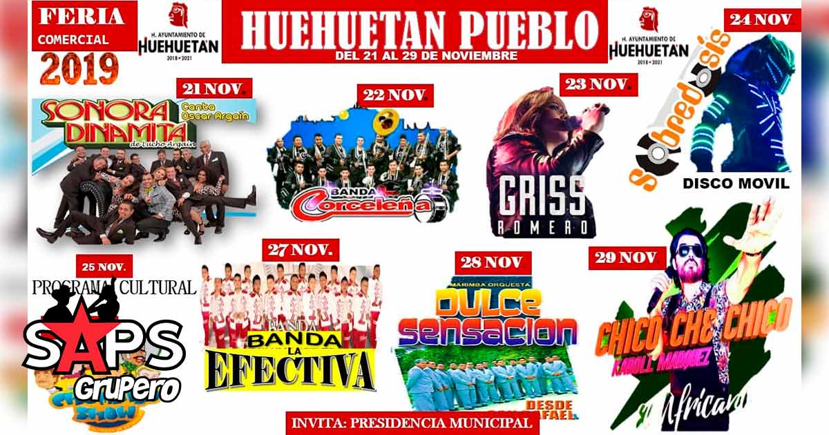 Feria Comercial Huehuetán 2019 – Cartelera Oficial