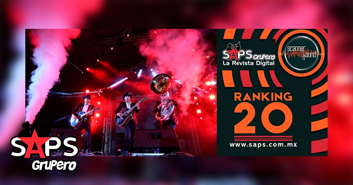 Top 20 de la Música Popular Mexicana en México por Scanner Sound del 21 al 27 de octubre de 2019