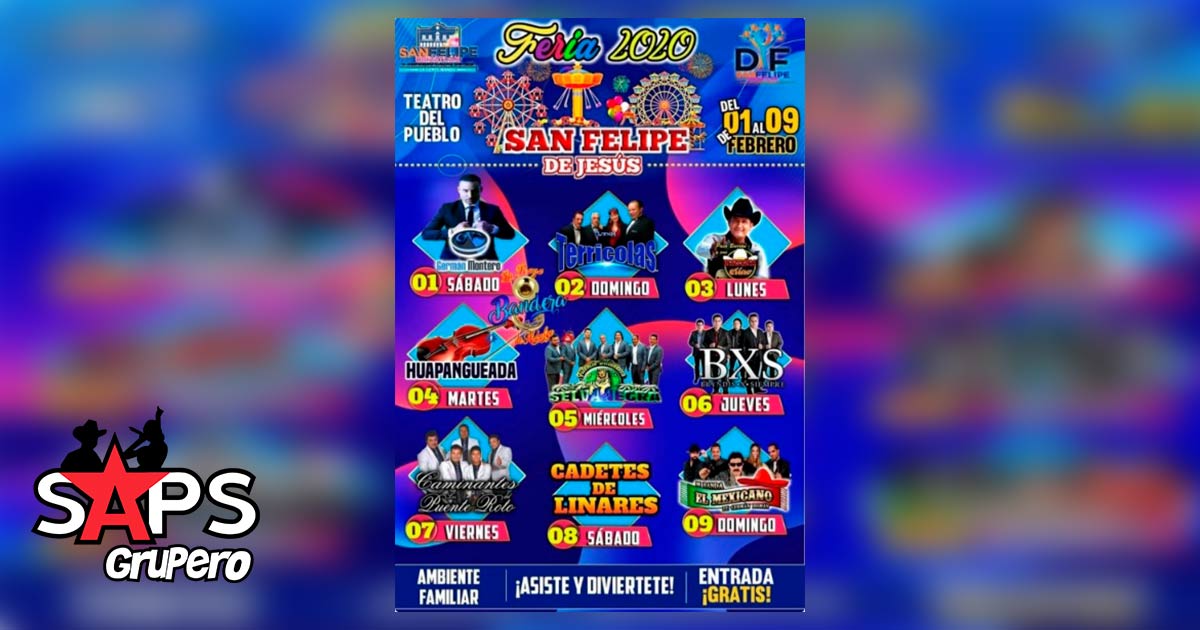 Feria San Felipe Orizatlán 2020 – Cartelera Oficial
