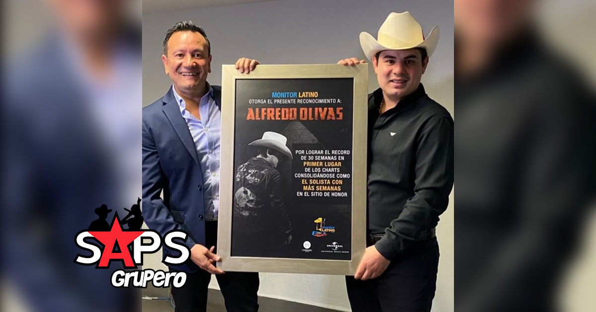 Reconocen a Alfredo Olivas como el solista con más #1 en la radio