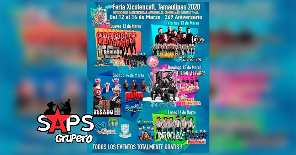 Feria Xicoténcatl 2020 – Cartelera Oficial