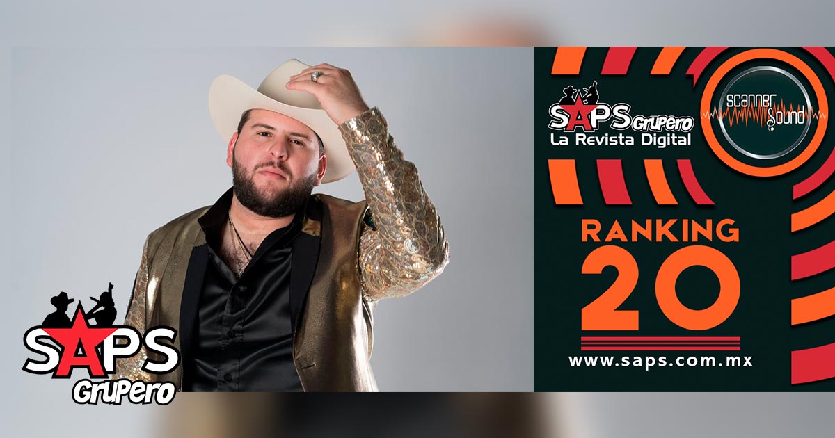 Top 20 de la Música Popular Mexicana en México por Scanner Sound del 06 al 12 de abril del 2020