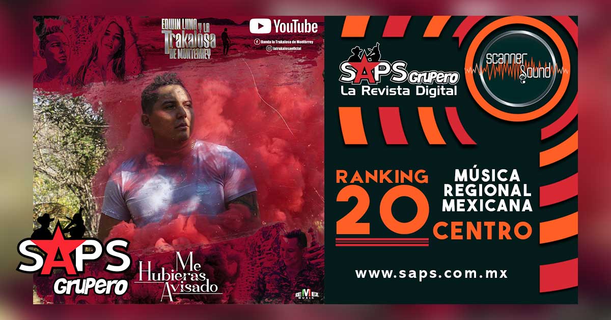 Top 20 de la Música Popular Mexicana del Centro por Scanner Sound del 13 al 19 de abril de 2020