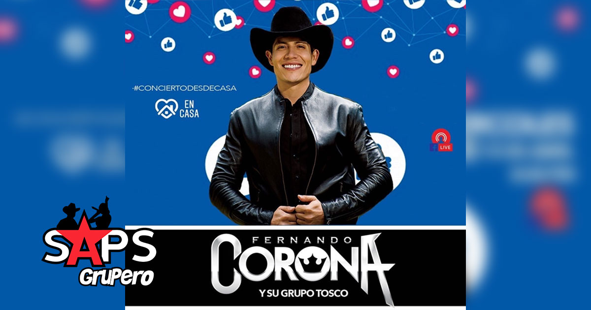 Fernando Corona reúne más de 70 mil espectadores en  #ConciertoDesdeCasa
