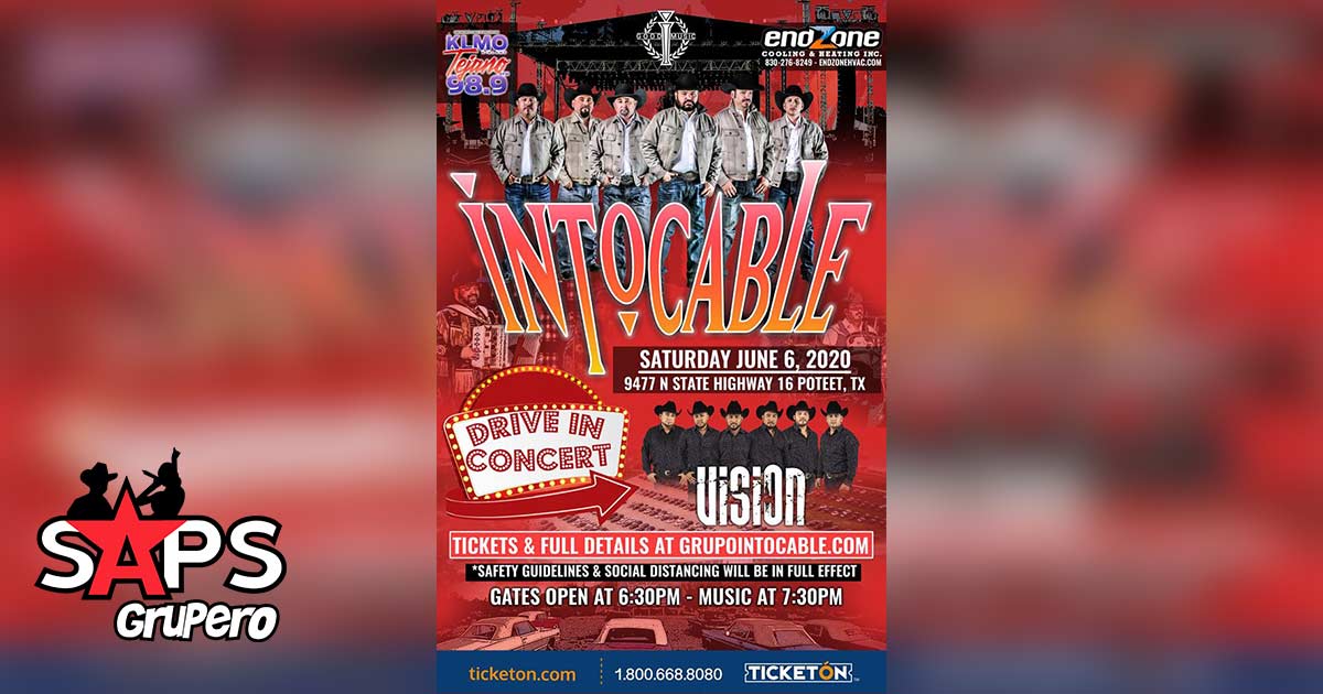 Intocable anuncia próximo concierto en vivo “Drive In”