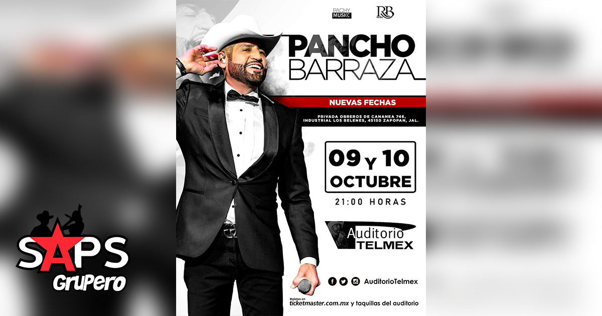 Pancho Barraza anuncia sus nuevas fechas para el Auditorio Telmex