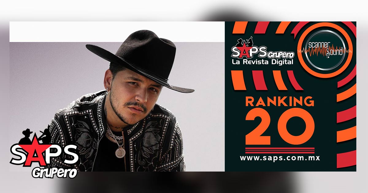 Top 20 de la Música Popular Mexicana en México por Scanner Sound del 25 al 31 de mayo del 2020