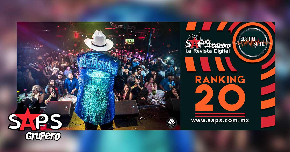 Top 20 de la Música Popular Mexicana en México por Scanner Sound del 20 al 26 de julio de 2020