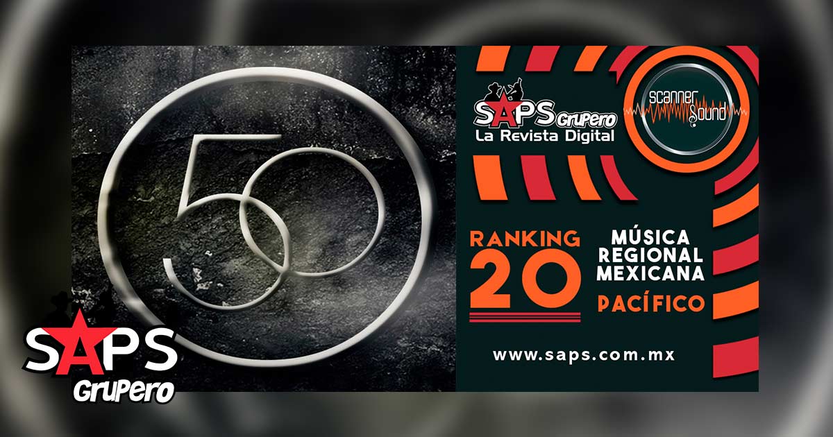 Top 20 de la Música Popular del Pacífico de México por Scanner Sound del 06 al 12 de julio de 2020