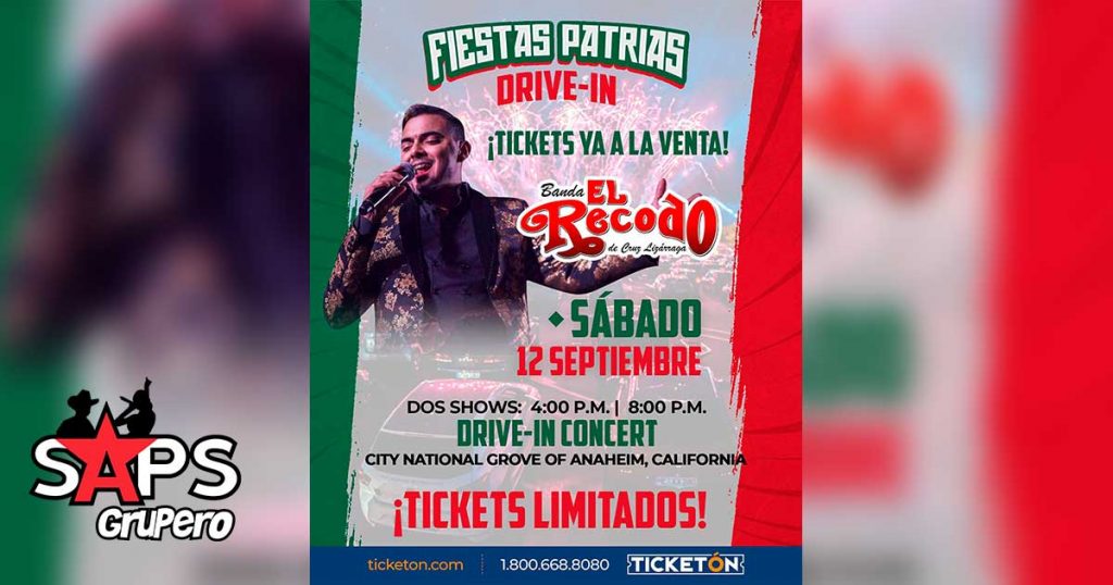 Banda El Recodo ofrecerá concierto en vivo, denominado “Fiestas Patrias Drive-In