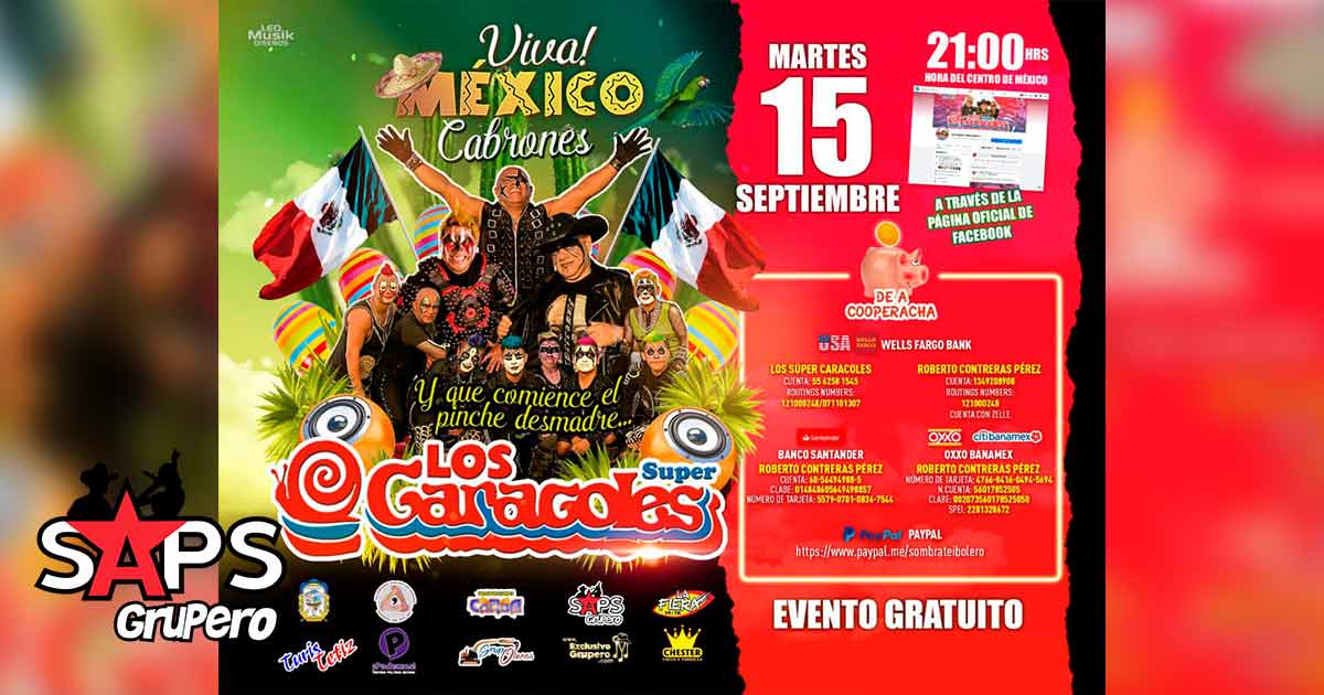 Los Súper Caracoles celebrarán el 15 de septiembre con un concierto “De A Cooperacha”