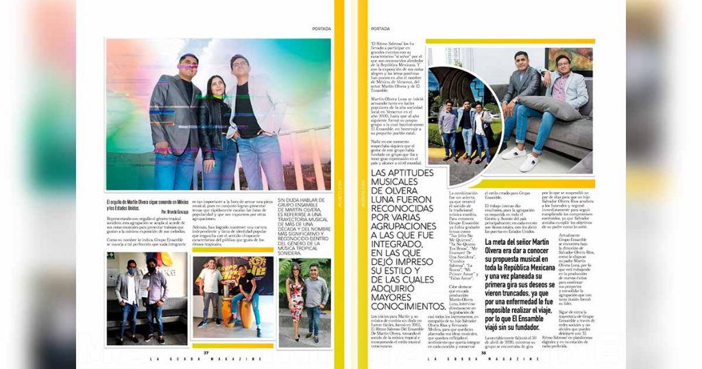 Portada La Gorda Magazine Agosto 2020, Grupo Ensamble
