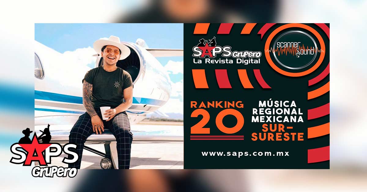 Ranking 20 del Sureste de México por Scanner Sound del 10 al 16 de agosto de 2020
