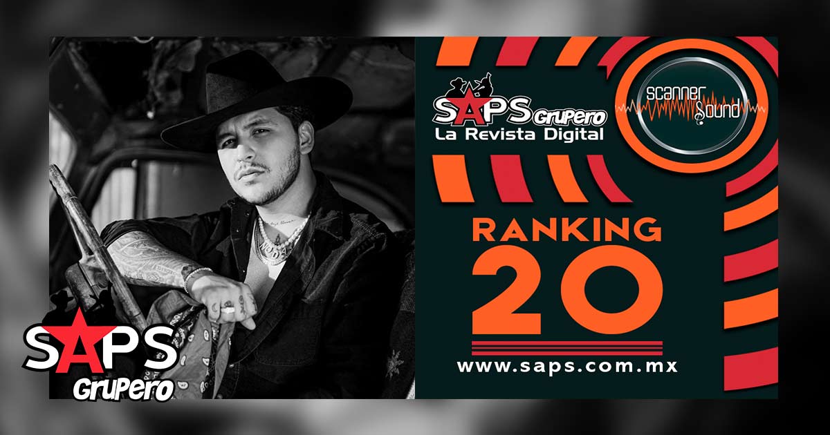 Ranking 20 de la Música Popular Mexicana en México por Scanner Sound del 31 de agosto al 06 de septiembre de 2020