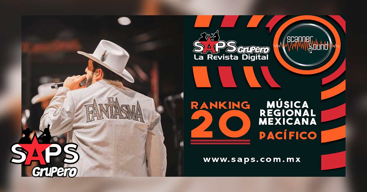 Ranking 20 de la Música Popular del Pacífico de México por Scanner Sound del 24 al 30 de agosto de 2020