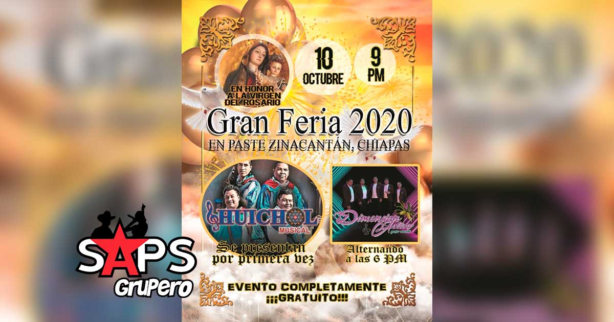 Gran Feria en Pasté Zinacantán, Chiapas 2020 – Cartelera Oficial