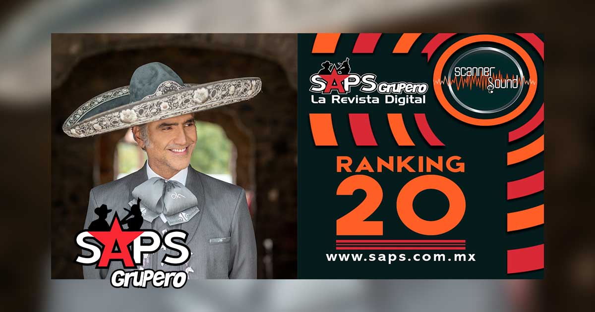 Ranking 20 de la Música Popular Mexicana en México por Scanner Sound del 12 al 18 de octubre de 2020