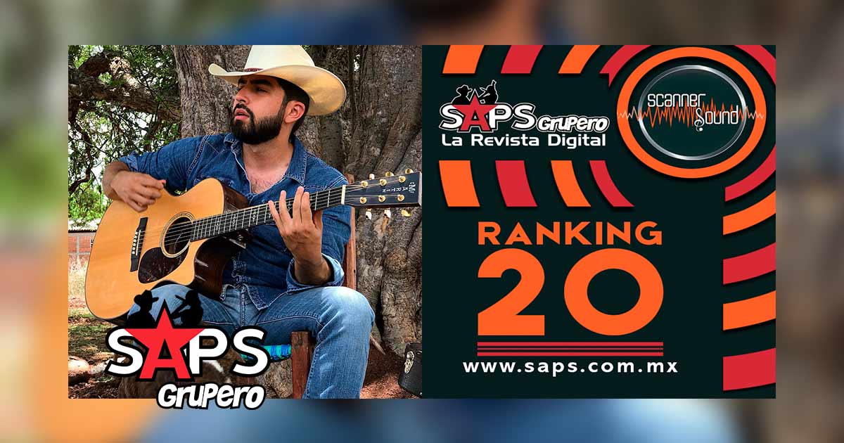 Ranking 20 de la Música Popular Mexicana en México por Scanner Sound del 02 al 08 de noviembre de 2020