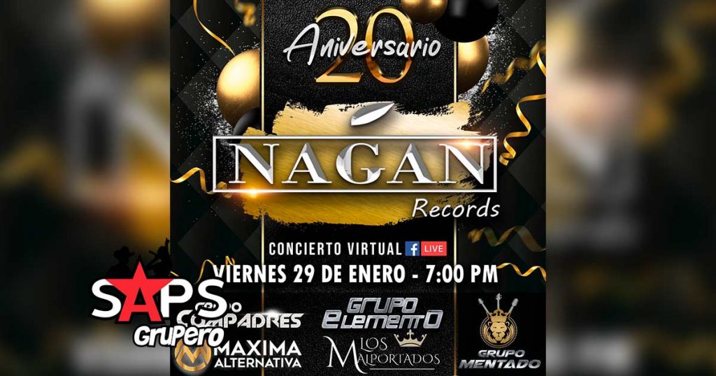Nagan Records celebra su 20 aniversario con concierto virtual