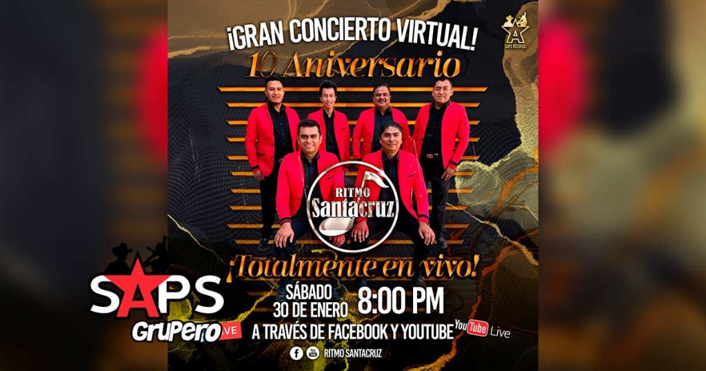 Ritmo Santacruz celebra 10 años de trayectoria musical con concierto virtual