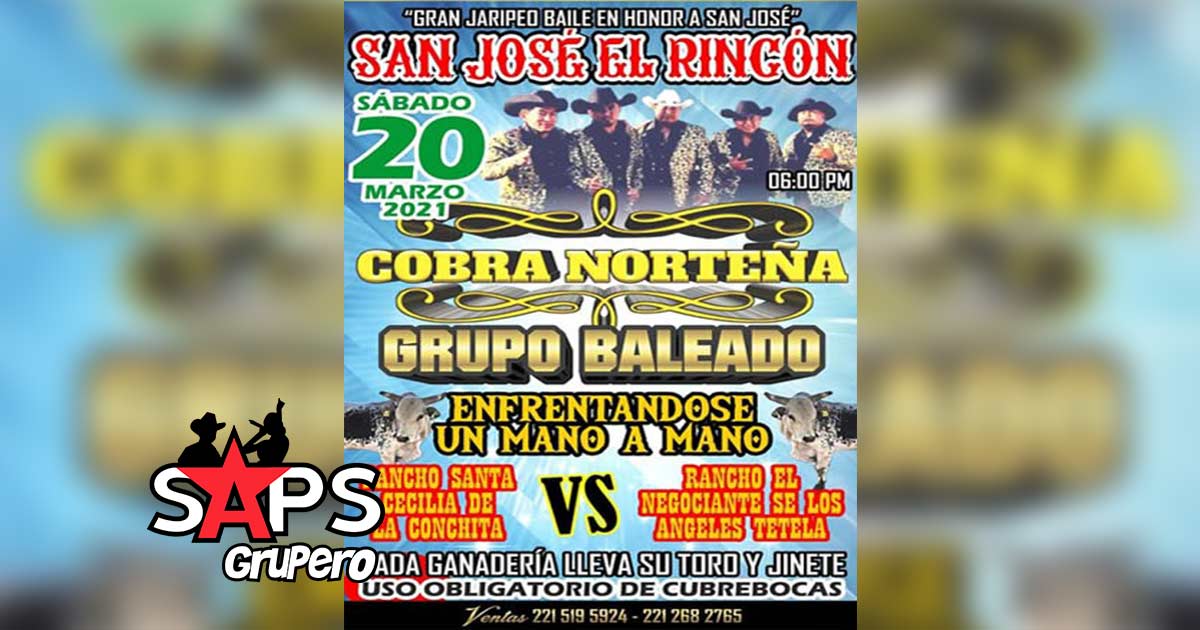 San José El Rincón tendrá jaripeo con “Cobra Norteña” y “Grupo Baleado”