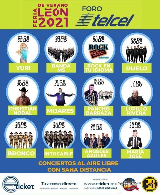 Cartelera Oficial Feria de León 2021