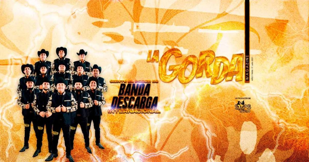 Banda Descarga Internacional en la portada de Julio de La Gorda Magazine