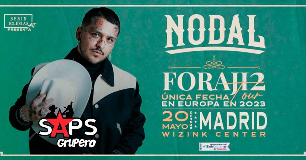 Christian Nodal se encuentra en España promocionando su concierto de mayo