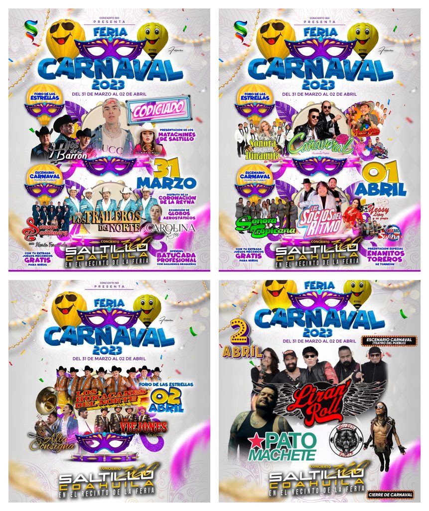 Feria Carnaval Saltillo 2023.
