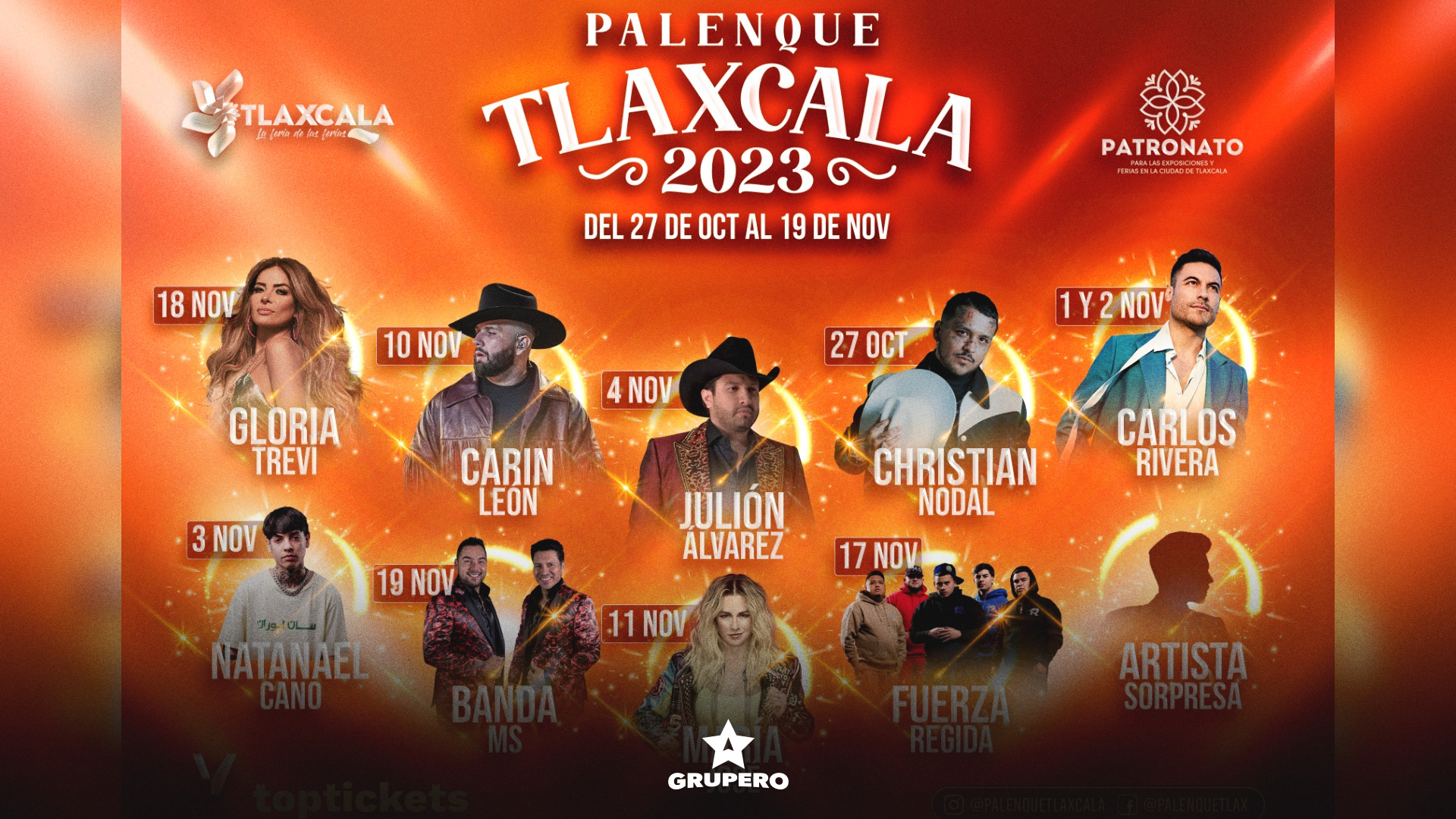 Sale a la luz el cartel oficial del Palenque de Tlaxcala 2023