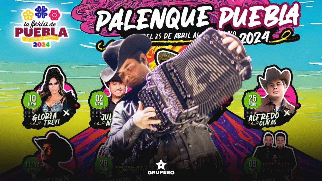 Alfredo Olivas logra sold out en menos de tres horas para el Palenque de la Feria de Puebla 2024