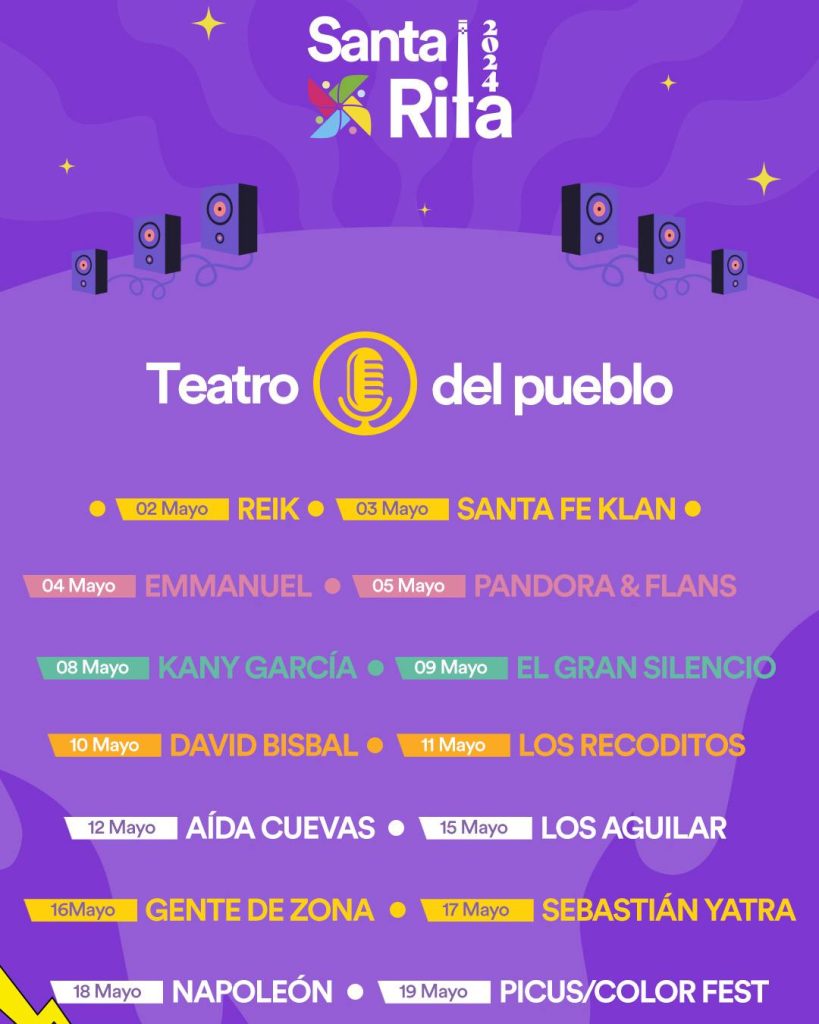 Feria de Santa Rita Chihuahua 2024 – Cartelera Oficial.